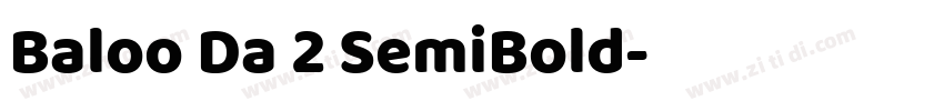 Baloo Da 2 SemiBold字体转换